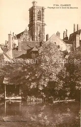 AK / Ansichtskarte Clamecy_Nievre Paysage sur le bord du Beuvron Clamecy_Nievre