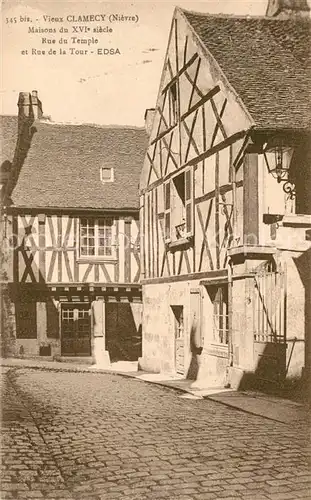 AK / Ansichtskarte Vieux_Clamecy Maisons du XVIe siecle Rue du Temple et Rue de la Tour 
