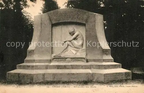 AK / Ansichtskarte Cosne Cours sur Loire Monument aux Morts Cosne Cours sur Loire