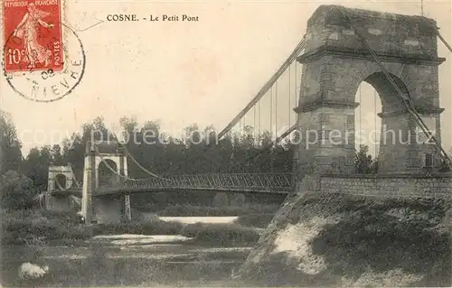 AK / Ansichtskarte Cosne Cours sur Loire Le petit pont Cosne Cours sur Loire