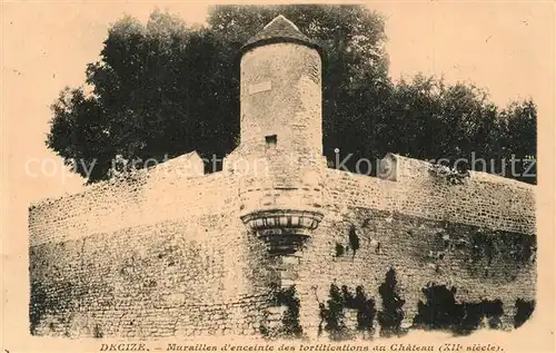 AK / Ansichtskarte Decize Murailles d enceinte des fortifications au Chateau XIIe siecle Decize