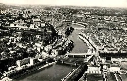 AK / Ansichtskarte Lyon_France Vallee de la Saone Colline de Fourviere vue aerienne Lyon France