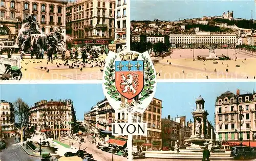 AK / Ansichtskarte Lyon_France Les places de la ville Lyon France