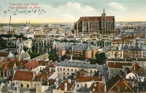AK / Ansichtskarte Metz_Moselle Vue generale de la ville Cathedrale Metz_Moselle