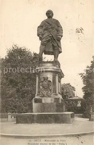 AK / Ansichtskarte Metz_Moselle Monument du Poilu Statue Metz_Moselle