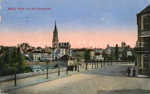 AK / Ansichtskarte Metz_Moselle Blick von der Esplanade Metz_Moselle