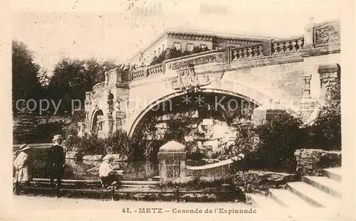 AK / Ansichtskarte Metz_Moselle Cascade de l Esplanade Metz_Moselle