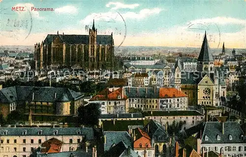 AK / Ansichtskarte Metz_Moselle Panorama Eglise Cathedrale Metz_Moselle