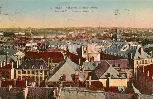 AK / Ansichtskarte Metz_Moselle Vue generale vers Plantieres Metz_Moselle