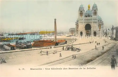AK / Ansichtskarte Marseille_Bouches du Rhone Les Bassins de la Joliette Port Marseille