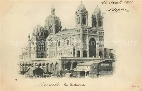 AK / Ansichtskarte Marseille_Bouches du Rhone La Cathedrale Marseille