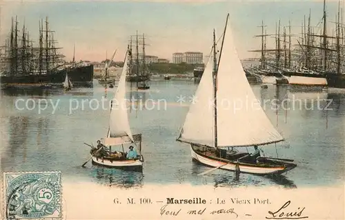 AK / Ansichtskarte Marseille_Bouches du Rhone Le vieux port des bateaux Marseille