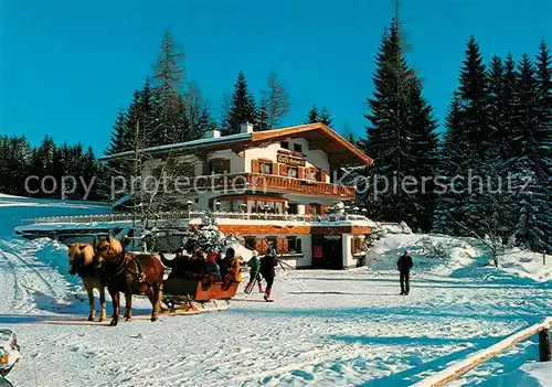 AK / Ansichtskarte Ramsau_Dachstein_Steiermark Cafe Gerhard Winter Ramsau_Dachstein