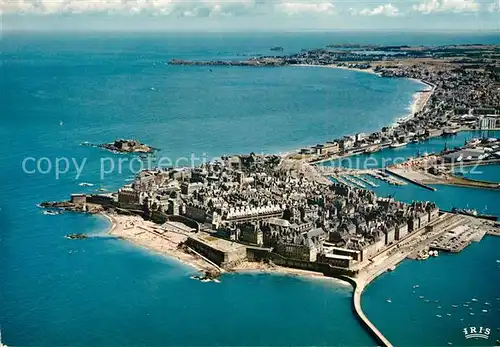 AK / Ansichtskarte Saint Malo_Ille et Vilaine_Bretagne Fliegeraufnahme Saint Malo_Ille et Vilaine