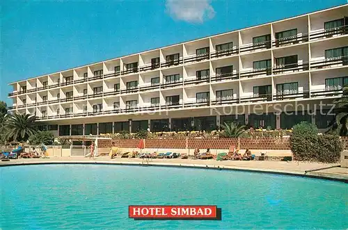 AK / Ansichtskarte Ibiza_Islas_Baleares Hotel Simbad Ibiza_Islas_Baleares