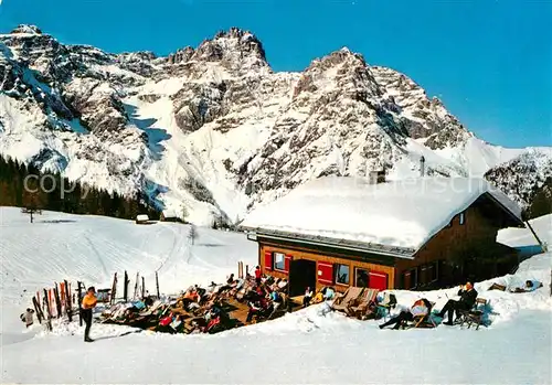 AK / Ansichtskarte Sexten_Sesto_Suedtirol Rifugio Rudi Huette Winter Sexten_Sesto_Suedtirol