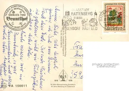 AK / Ansichtskarte Kramsach Cafe Restaurant Brantlhof Kramsach