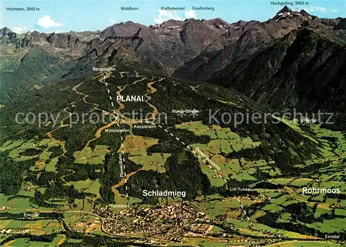 AK / Ansichtskarte Schladming_Obersteiermark Feriengebit Rohrmoos Panoramakarte Schladming_Obersteiermark