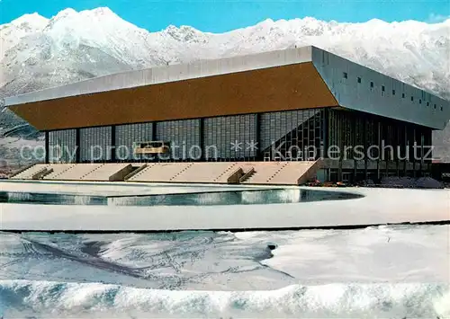 AK / Ansichtskarte Innsbruck Olympia Eisstadion Eisschnelllaufbahn  Winter Innsbruck