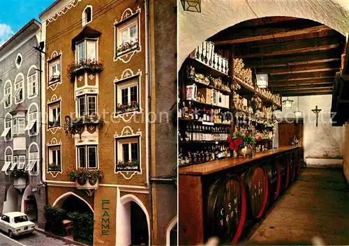 AK / Ansichtskarte Sterzing_Suedtirol Gasthaus Flamme Weinkellerei Sterzing Suedtirol