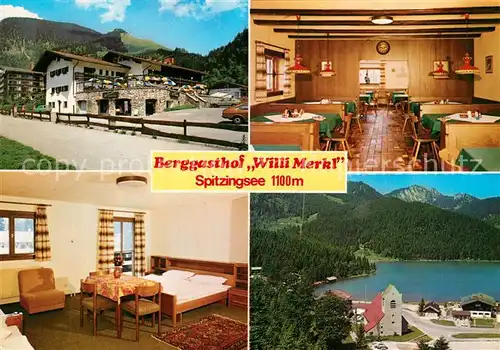AK / Ansichtskarte Spitzingsee Berggasthof Willi Merkl Spitzingsee