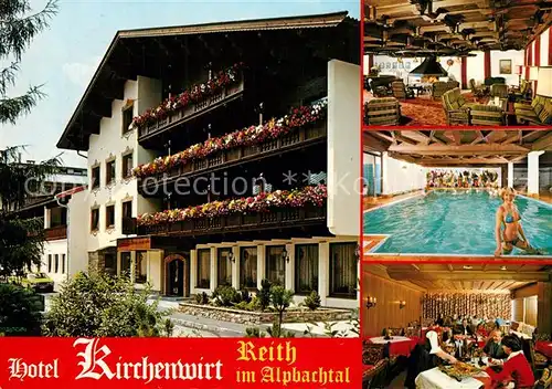 AK / Ansichtskarte Reith_Alpbachtal Hotel Pension Restaurant Cafe Kirchenwirt Reith Alpbachtal