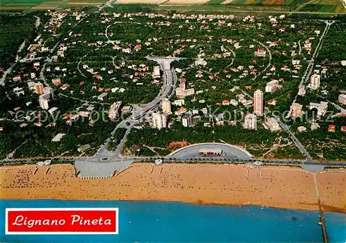 AK / Ansichtskarte Lignano_Pineta Fliegeraufnahme Lignano Pineta