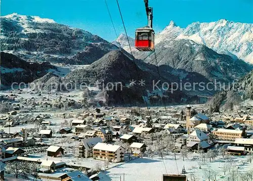 AK / Ansichtskarte Schruns_Tschagguns Hochjochbahn Golm Zimba Winter 