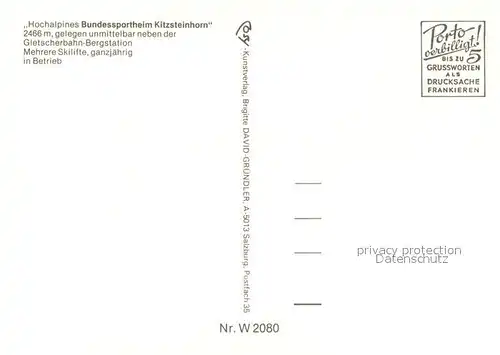 AK / Ansichtskarte Kaprun Schmiedinger Gratbahn Winter Kaprun