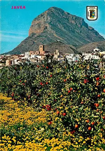 AK / Ansichtskarte Javea Pueblo y naranjos Javea