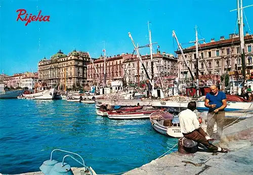 AK / Ansichtskarte Rijeka_Fiume Hafenpartie Rijeka Fiume
