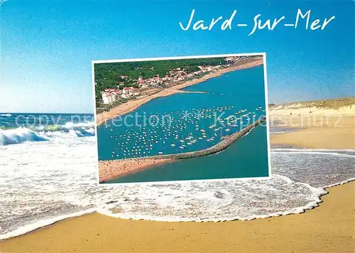 AK / Ansichtskarte Jard sur Mer Cote de Lumiere Yachthafen Vue aerienne Jard sur Mer