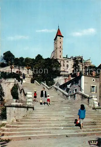 AK / Ansichtskarte Auch_Gers Escalier monumental et la Tour d Armagnac Auch_Gers