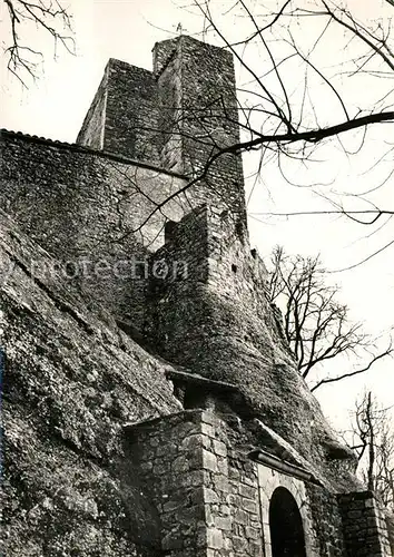 AK / Ansichtskarte Vals_Ariege Eglise Rupestre Carolingienne et la plateforme de defense Vals Ariege