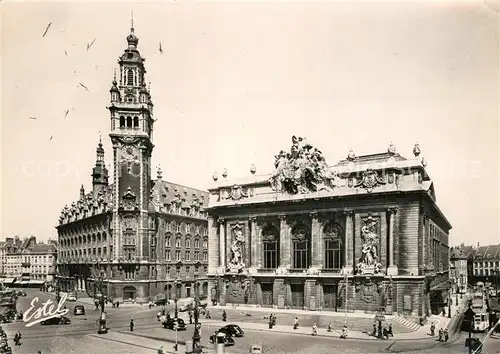 AK / Ansichtskarte Lille_Nord La Nouvelle Bourse et le Theatre Lille_Nord