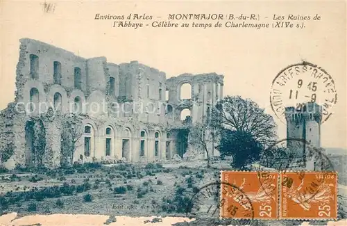 AK / Ansichtskarte Arles_Bouches du Rhone Ruines de l Abbaye Montmajor Arles_Bouches du Rhone