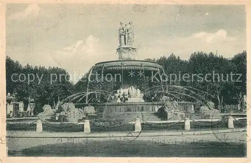 AK / Ansichtskarte Aix en Provence La Grande Fontaine Aix en Provence