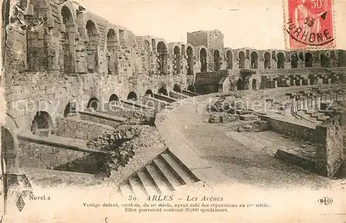 AK / Ansichtskarte Arles_Bouches du Rhone Les Arenes Ruines Arles_Bouches du Rhone
