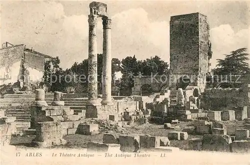 AK / Ansichtskarte Arles_Bouches du Rhone Theatre Antique Ruines Arles_Bouches du Rhone