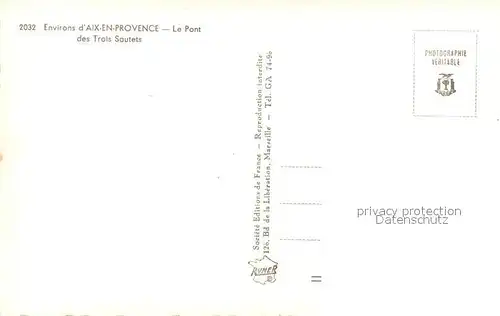AK / Ansichtskarte Aix en Provence Pont des Trois Sautets Aix en Provence