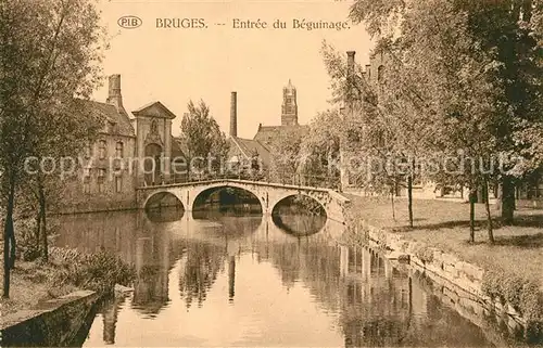 AK / Ansichtskarte Bruges_Flandre Entree du Beguinage Bruges_Flandre