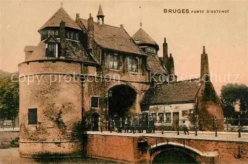 AK / Ansichtskarte Bruges_Flandre Porte d Ostende Bruges_Flandre