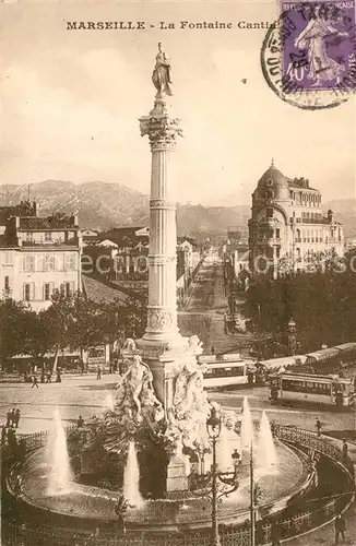 AK / Ansichtskarte Marseille_Bouches du Rhone La Fontaine Cantini Marseille