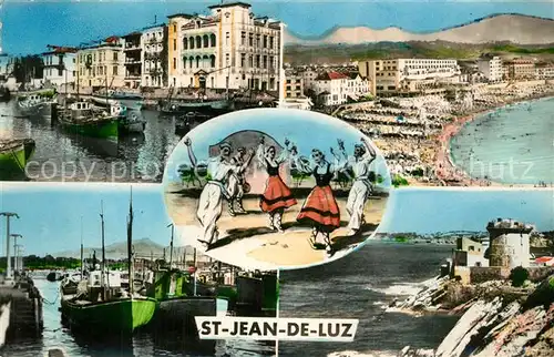AK / Ansichtskarte Saint Jean de Luz Maison de l Infante Plage Le Fandango Port et Rhune Socoa Saint Jean de Luz