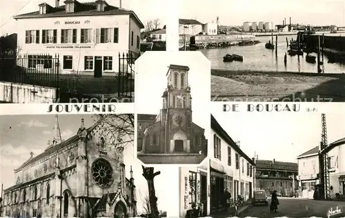 AK / Ansichtskarte Boucau_Bayonne Poste Calle Notre Dame des Forges Carrefour Eglise Notre Dame de Boucau Boucau Bayonne