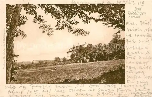 AK / Ansichtskarte Bad_Rilchingen Kurhaus Bad_Rilchingen