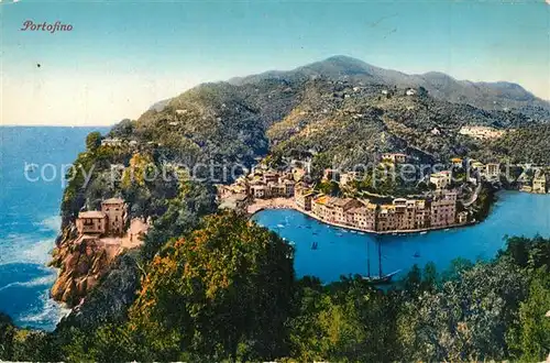 AK / Ansichtskarte Portofino_Liguria Fliegeraufnahme Portofino Liguria