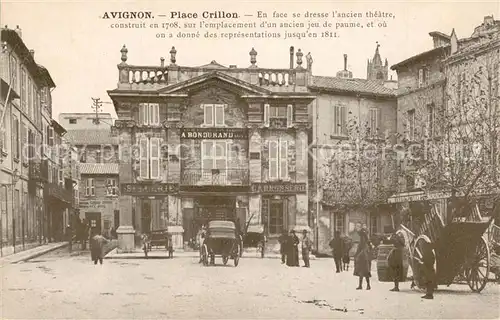 AK / Ansichtskarte Avignon_Vaucluse Place Crillon Avignon Vaucluse