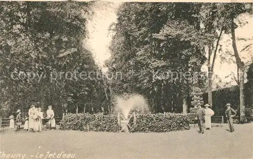 AK / Ansichtskarte Chauny_Aisne Le Jet d eau Chauny Aisne