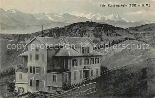 AK / Ansichtskarte Rigi_Kulm Hotel Rossberg Rigi_Kulm